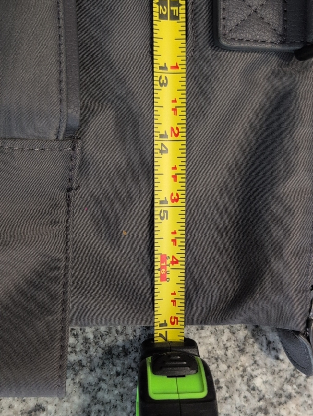 Like New - Grey Baggalini Wide Tote - Picture 2 of 7
